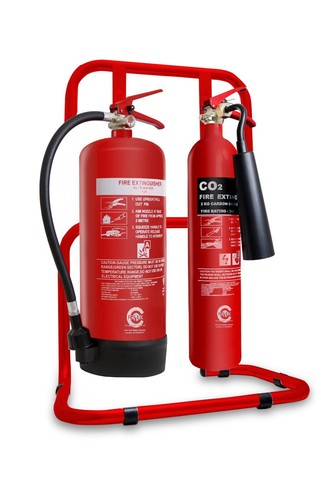 Fire extinguisher set 2kg - fire,