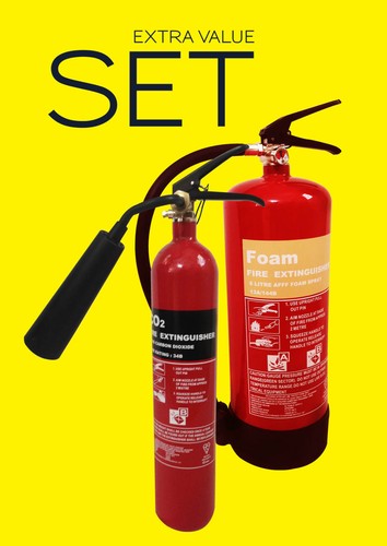 Fire extinguisher set 2kg - set, co2